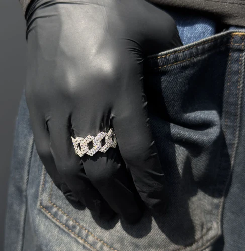 Anillo Ice Cubana Prong VVS Moissanite + Plata 925 Oro 18K - Image 6