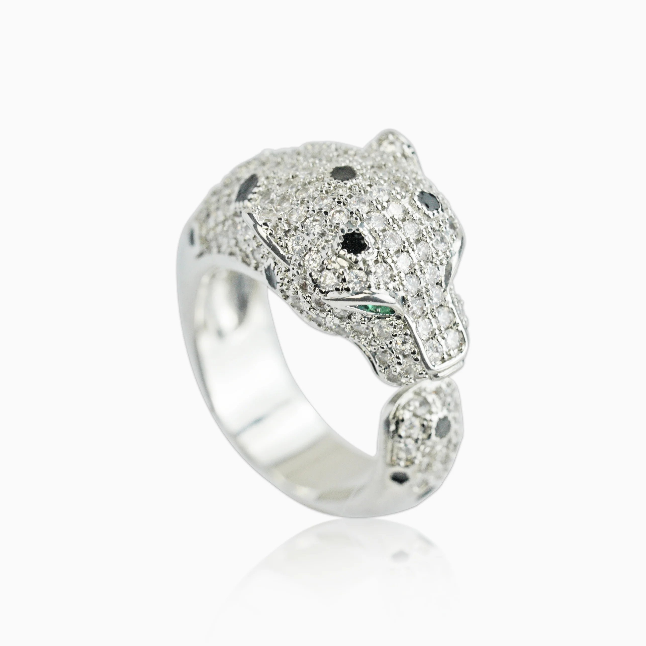 Anillo Pantera Ice Oro Blanco - Image 3