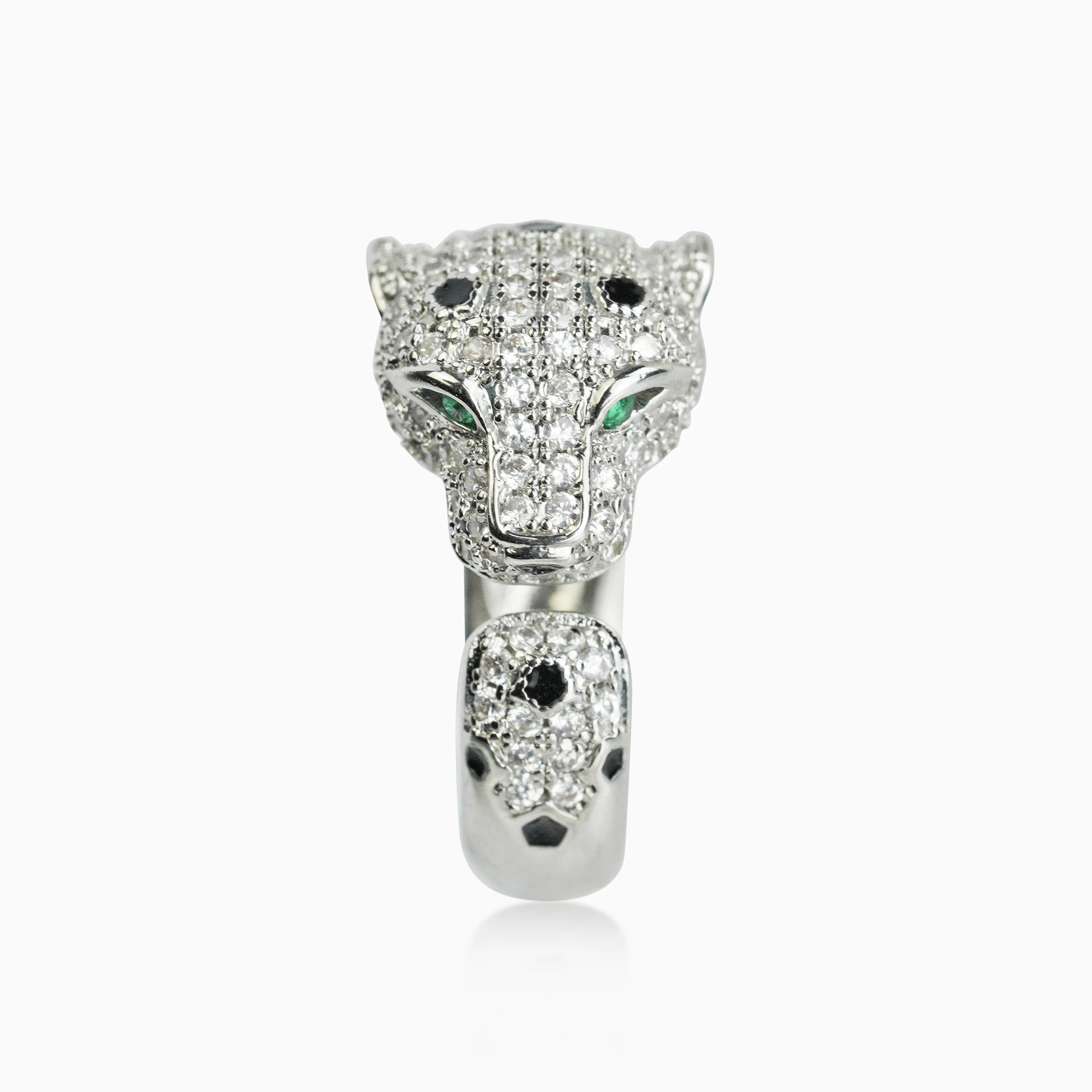 Anillo Pantera Ice Oro Blanco - Image 4