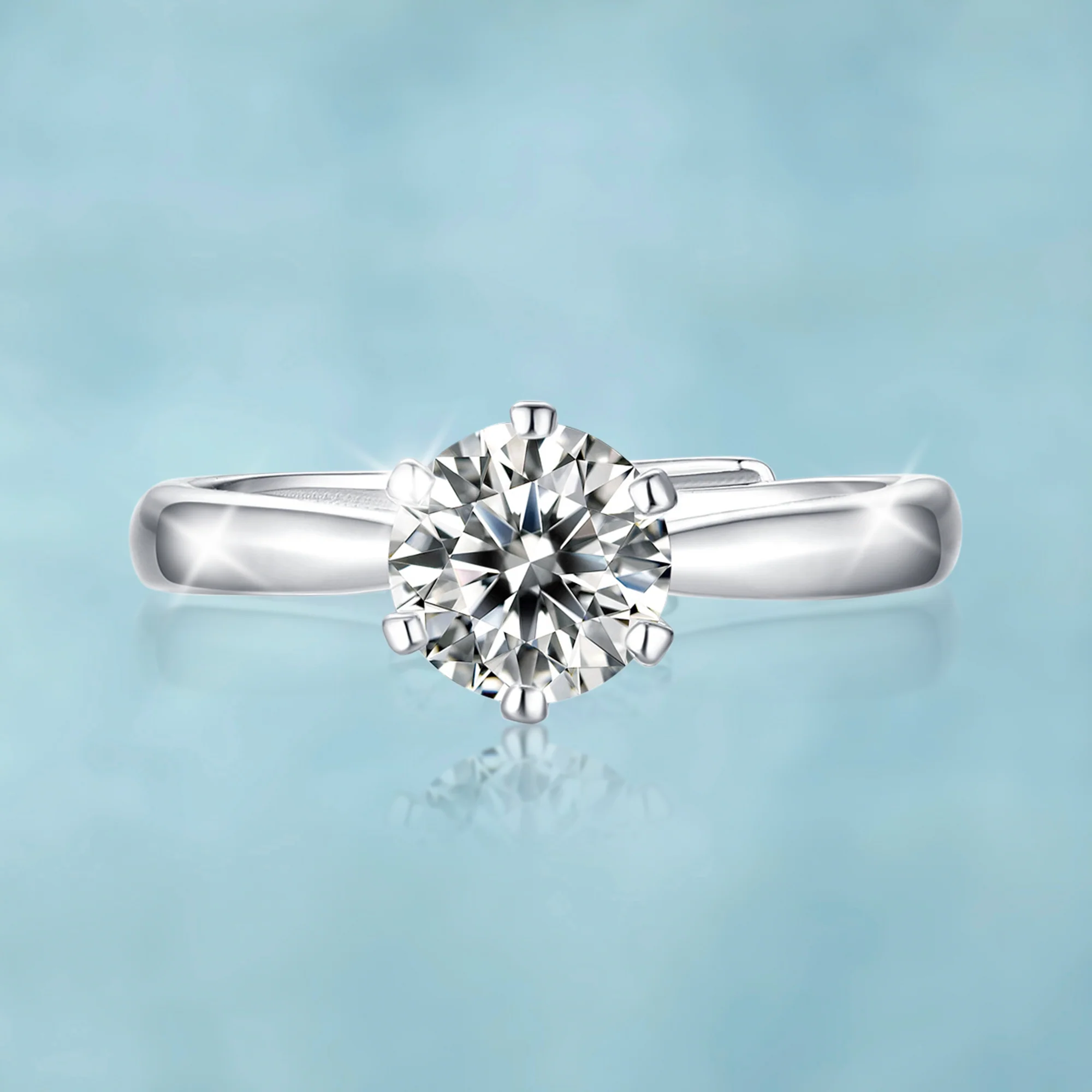 Anillo VVS Moissanite + Plata 925 Mujer - Image 4