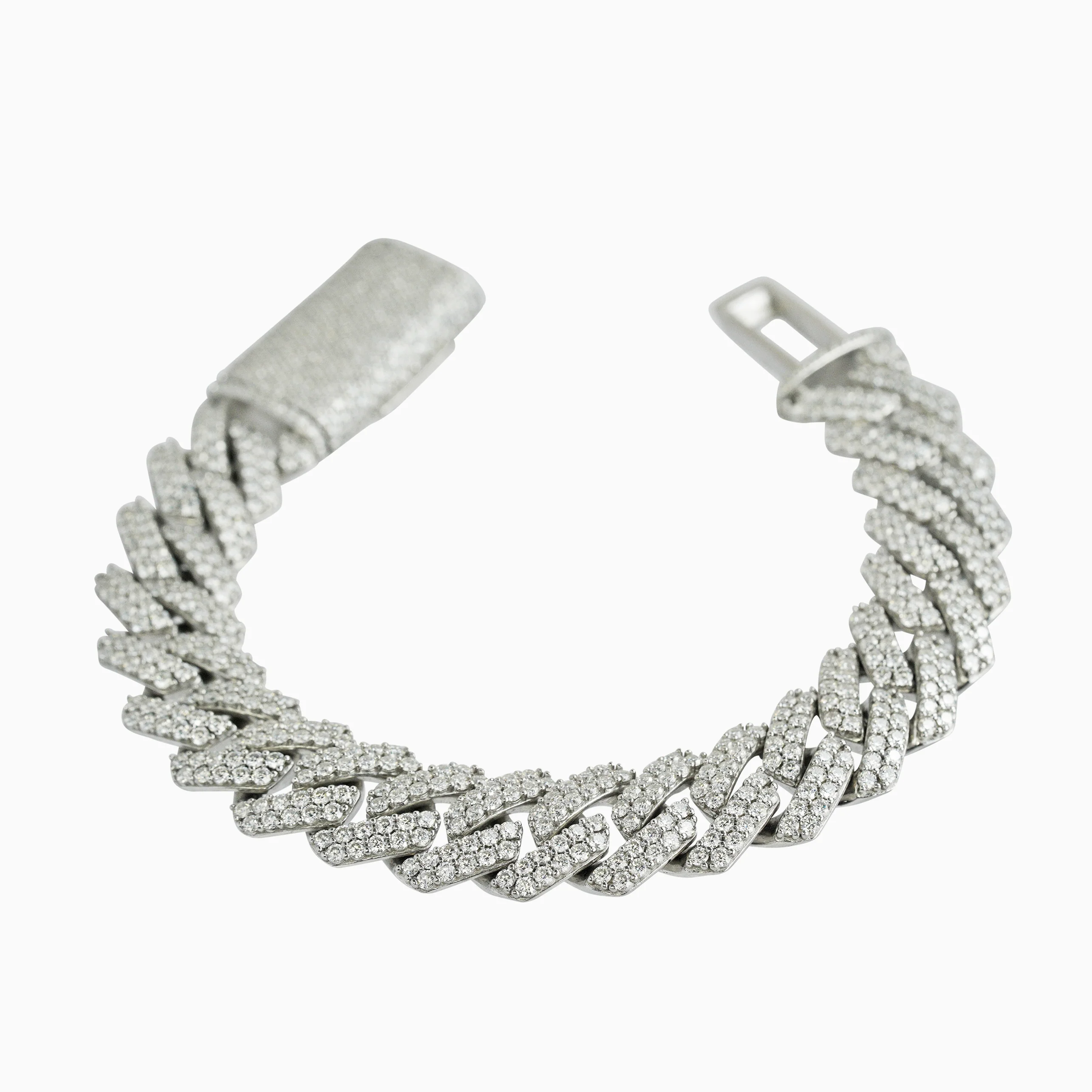 Brazalete Cubana Prong VVS 14mm - Image 4