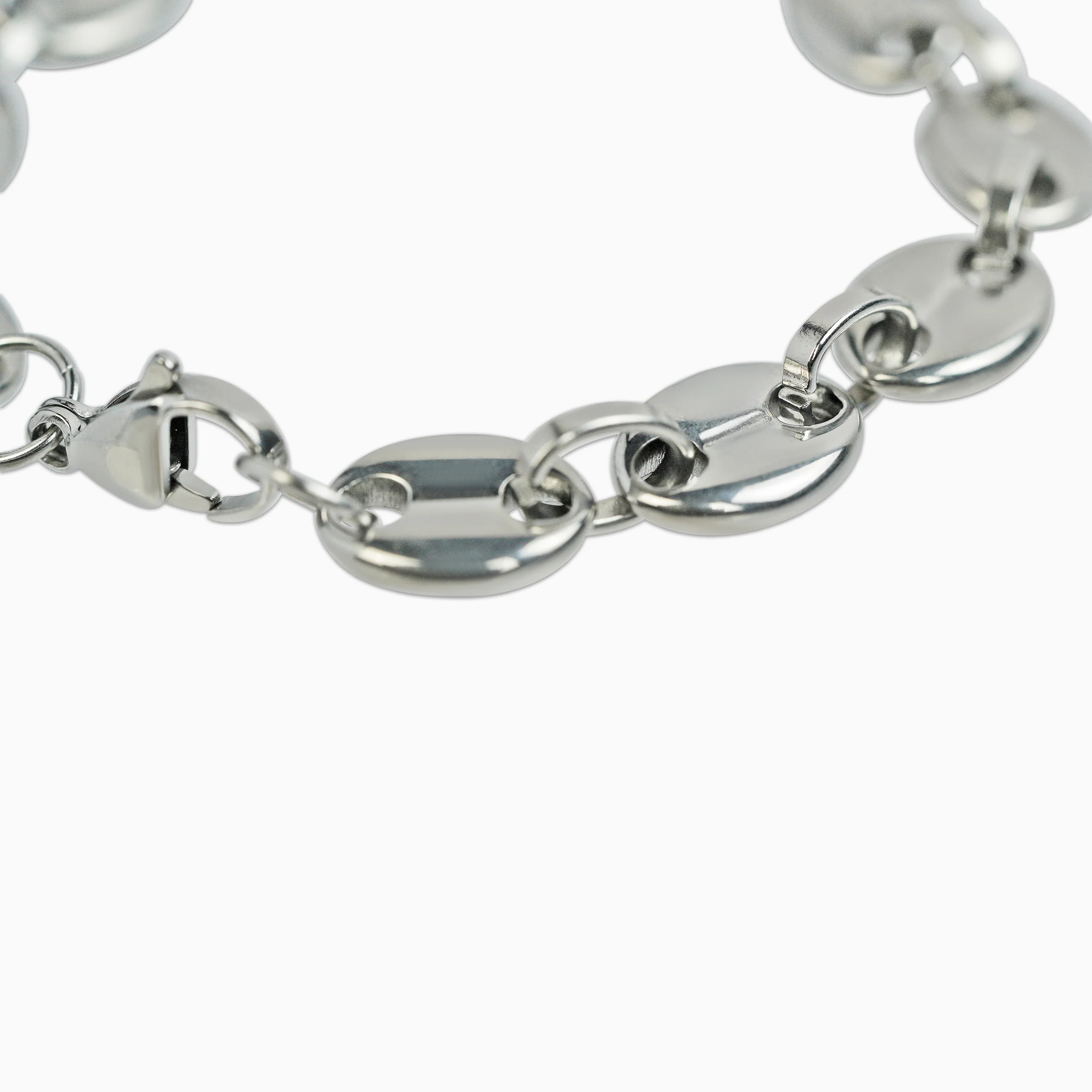 Brazalete Gucci Link 11 Mm Oro Blanco - Image 3