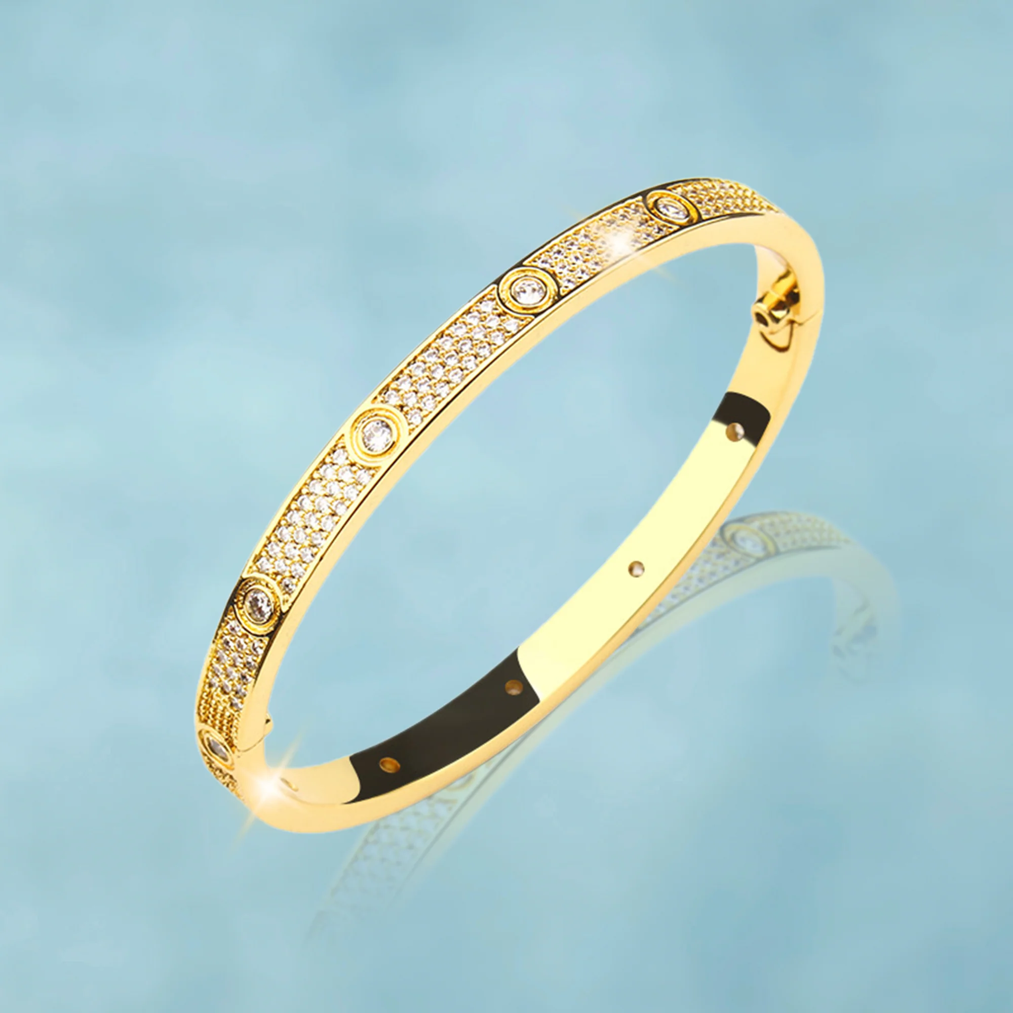 Brazalete Love Ice Oro 18K Mujer - Image 3