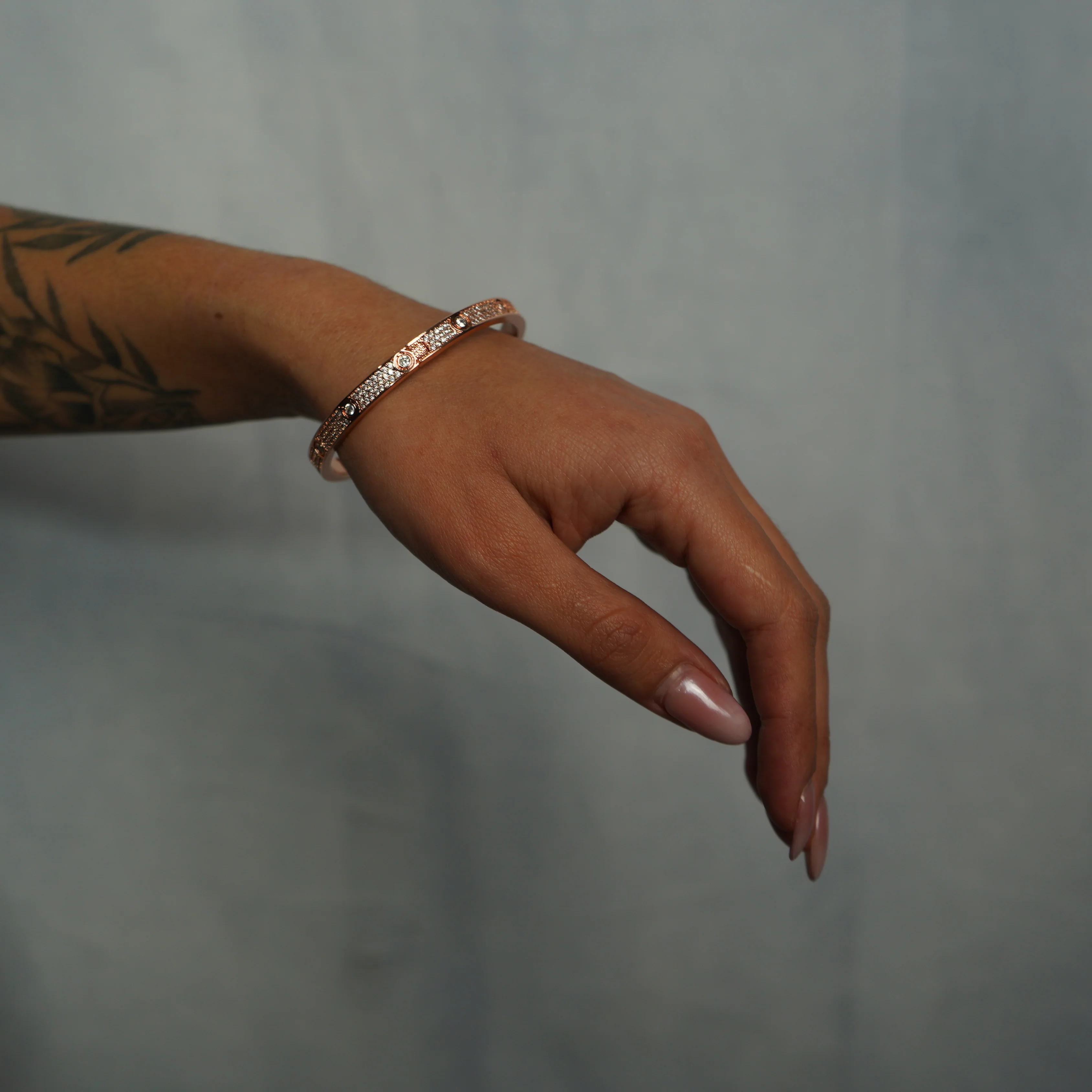 Brazalete Love Ice Oro Rosa Mujer - Image 2