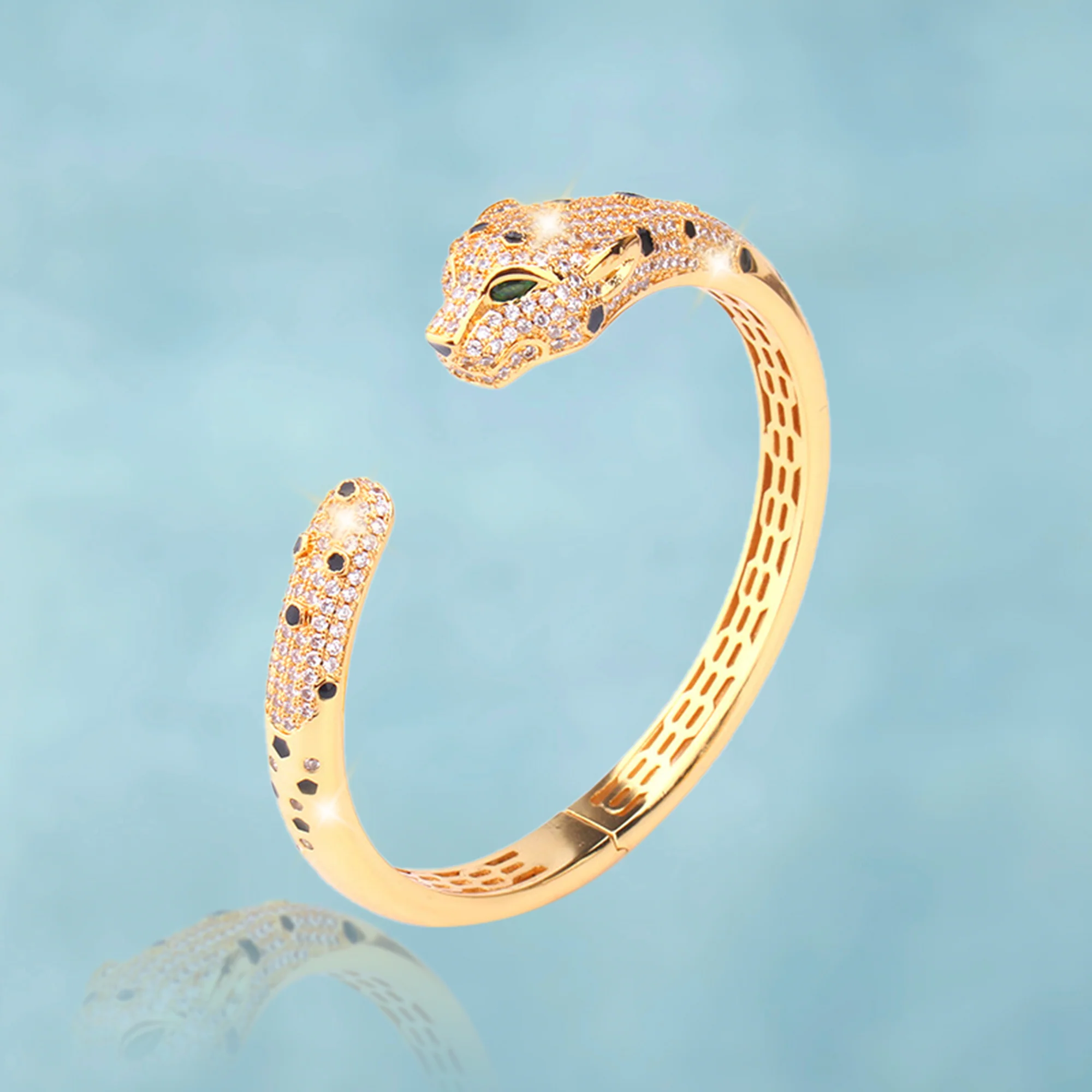 Brazalete Pantera Ice Oro 18K - Image 7