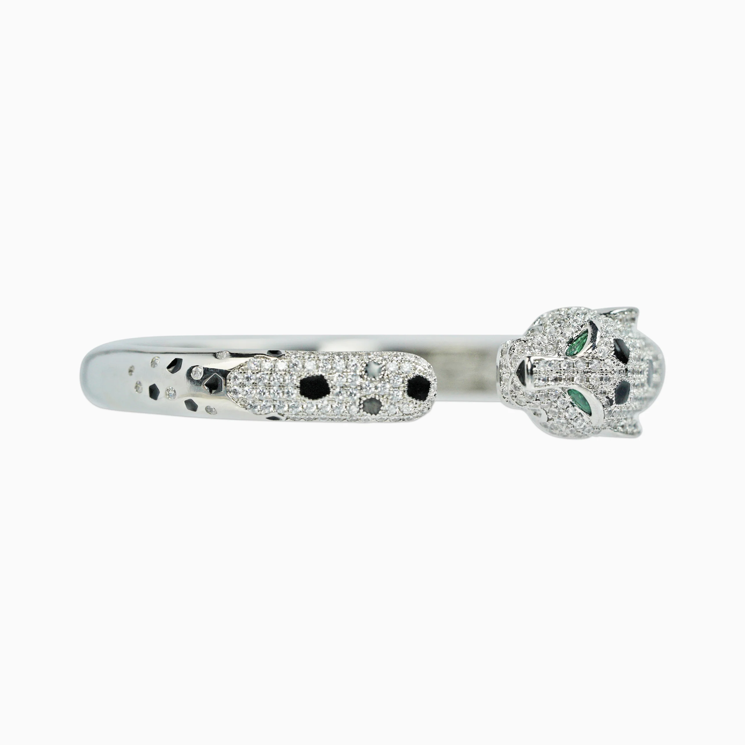 Brazalete Pantera Ice Oro Blanco - Image 7