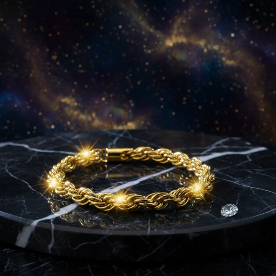 Brazalete Rope 6 Mm Oro 18K - Image 3