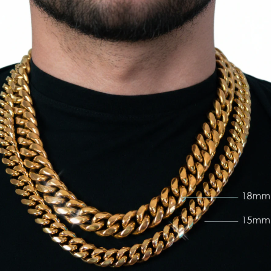 Cadena Cubana Miami Oro 18K - Image 3