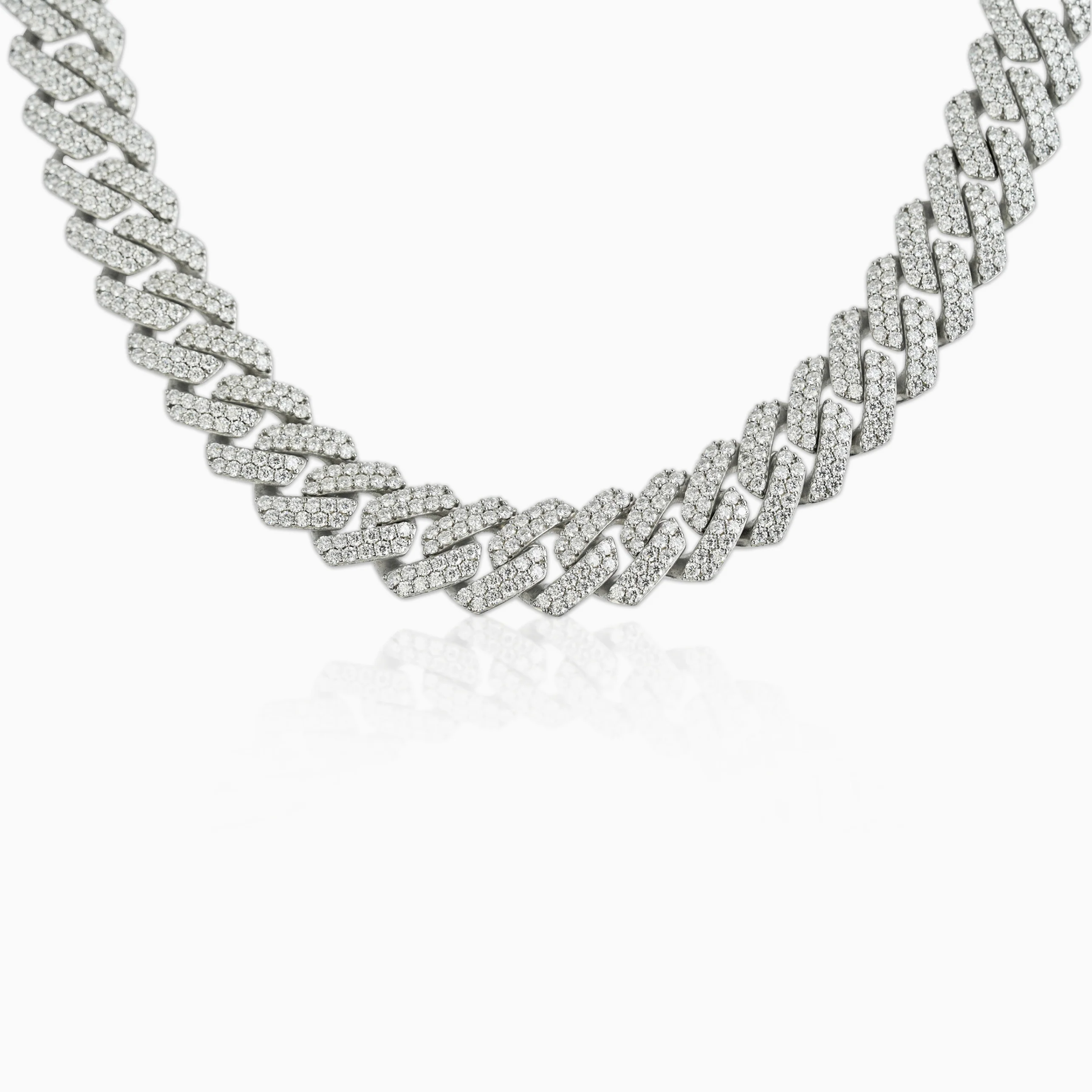 Cadena Cubana Prong 15 Mm VVS Moissanite + Plata 925 - Image 5