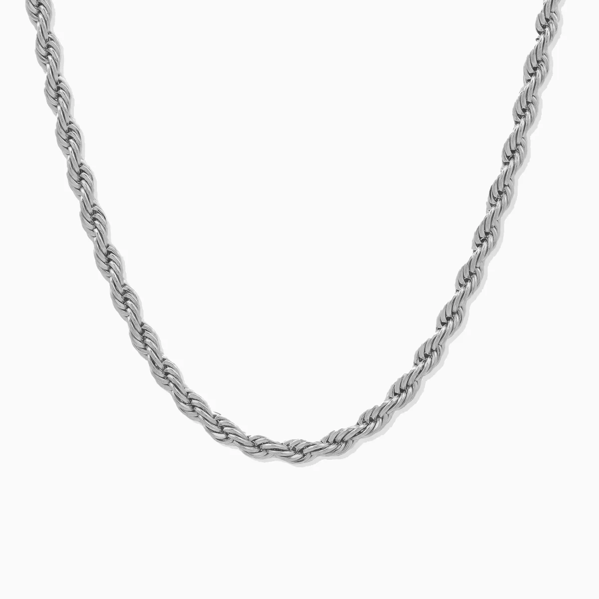 Cadena Rope 6 Mm Oro Blanco