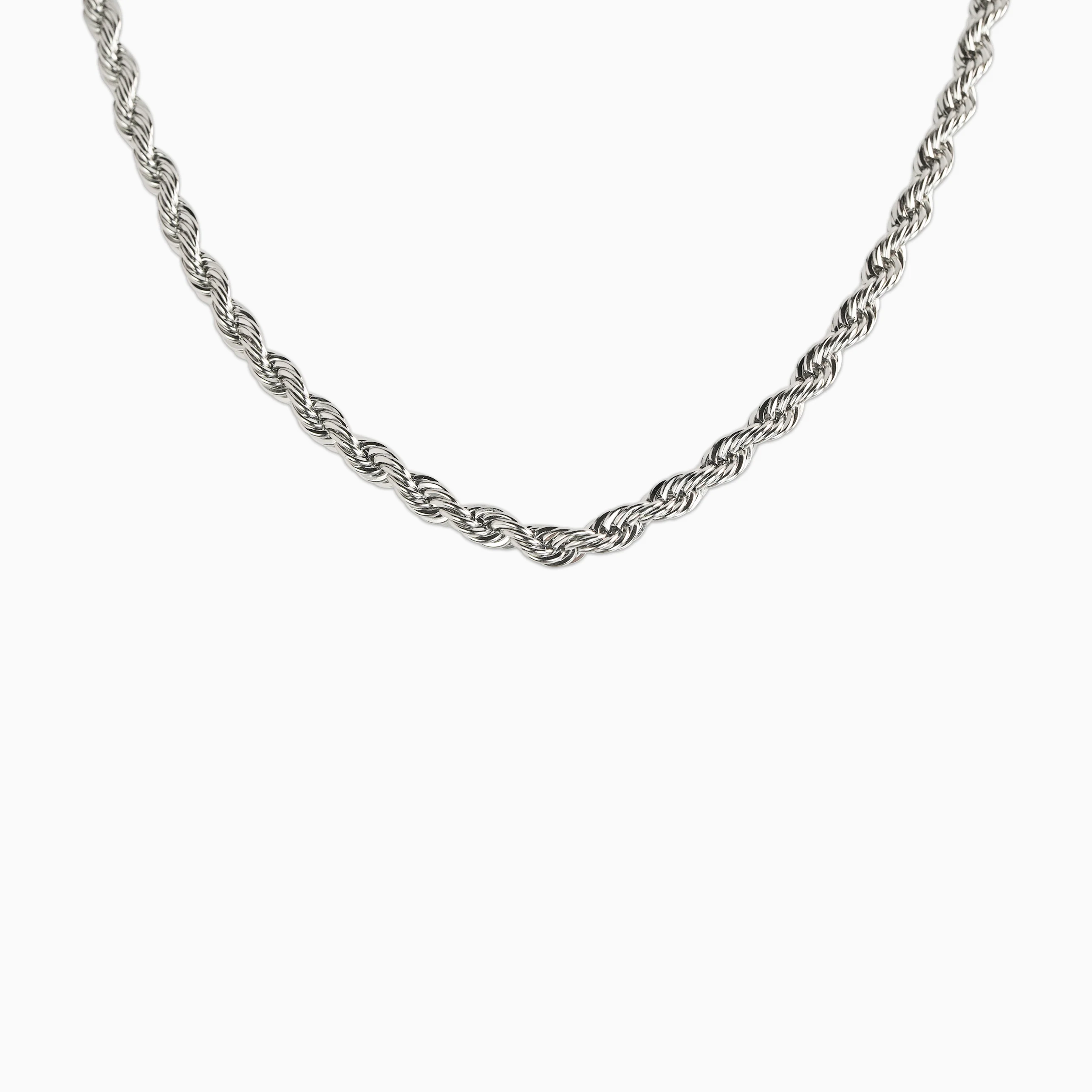 Cadena Rope 8 Mm Oro Blanco - Image 2
