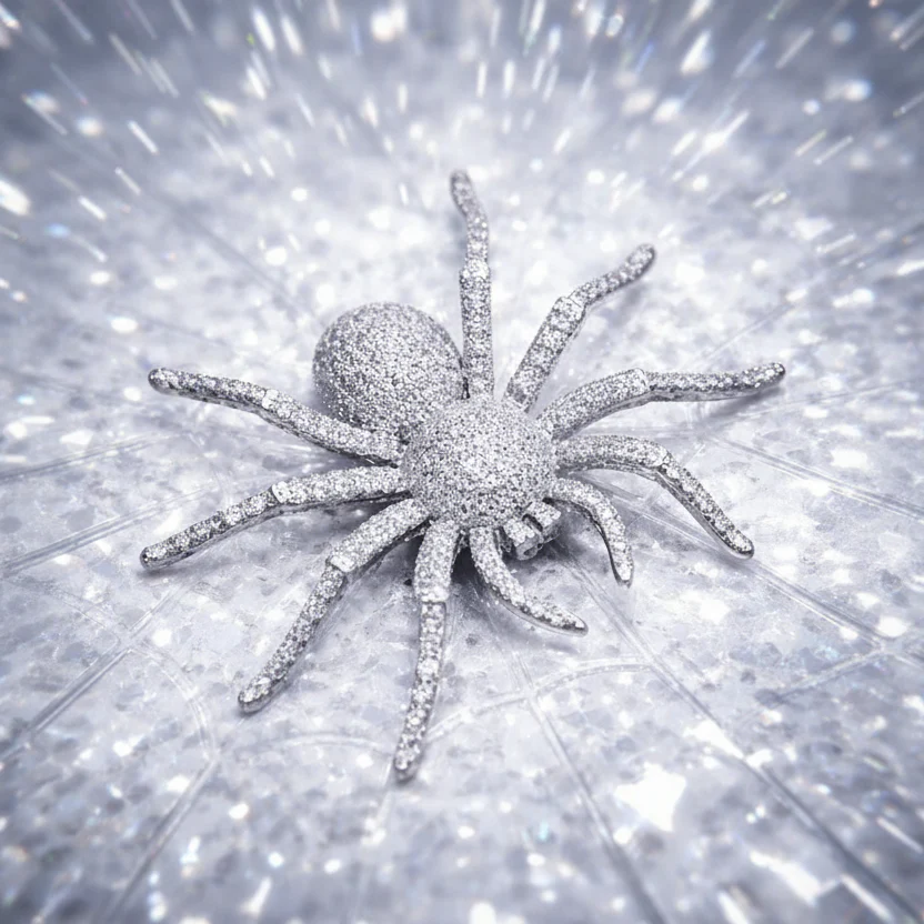 Colgante Araña Oro Blanco - Image 3