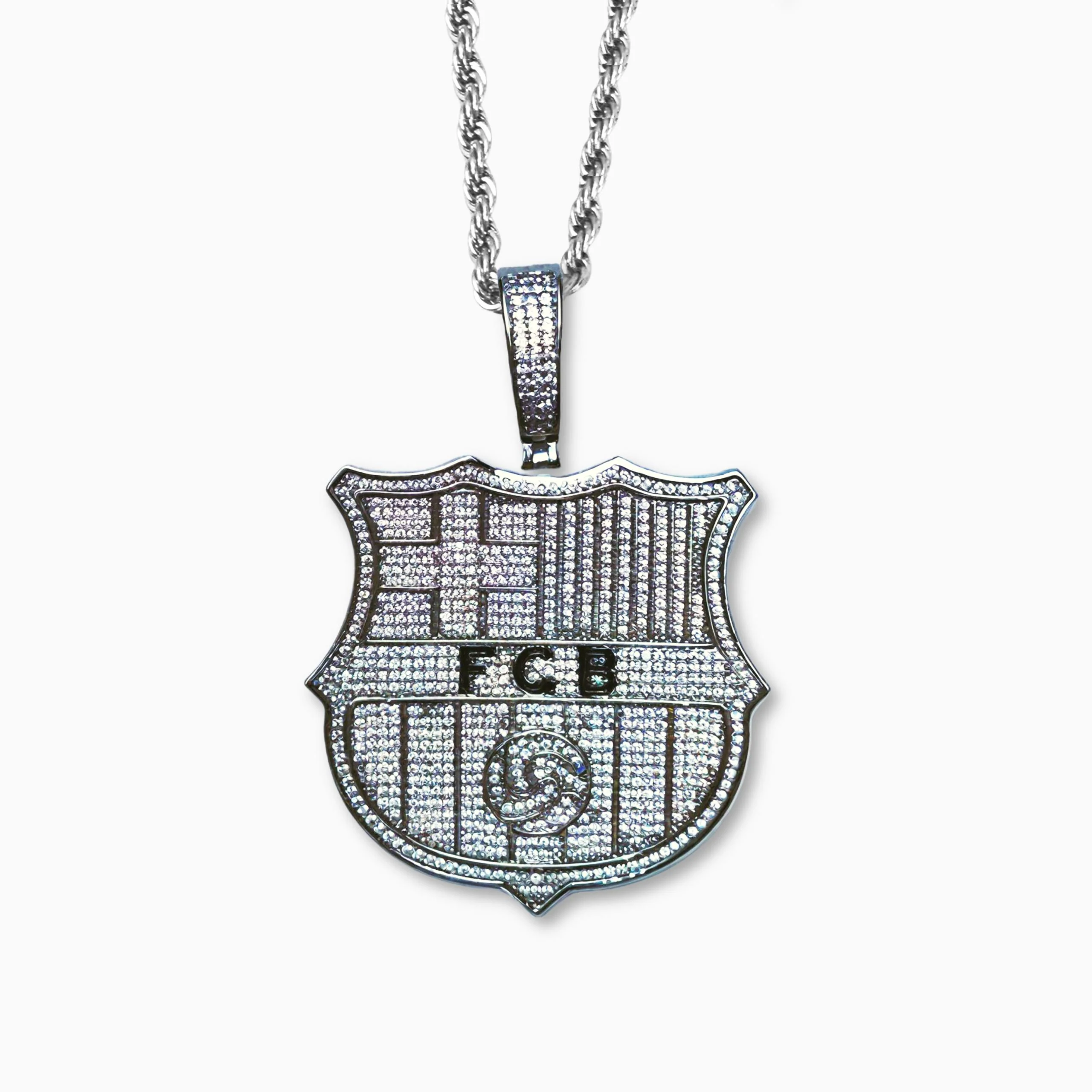 Colgante FC Barcelona Oro Blanco - Image 4