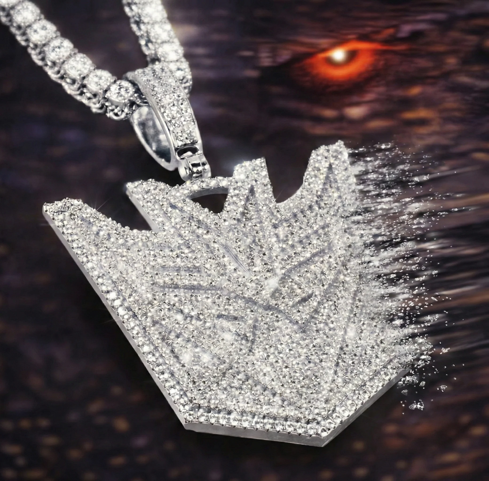 Colgante Megatron Oro Blanco - Image 2