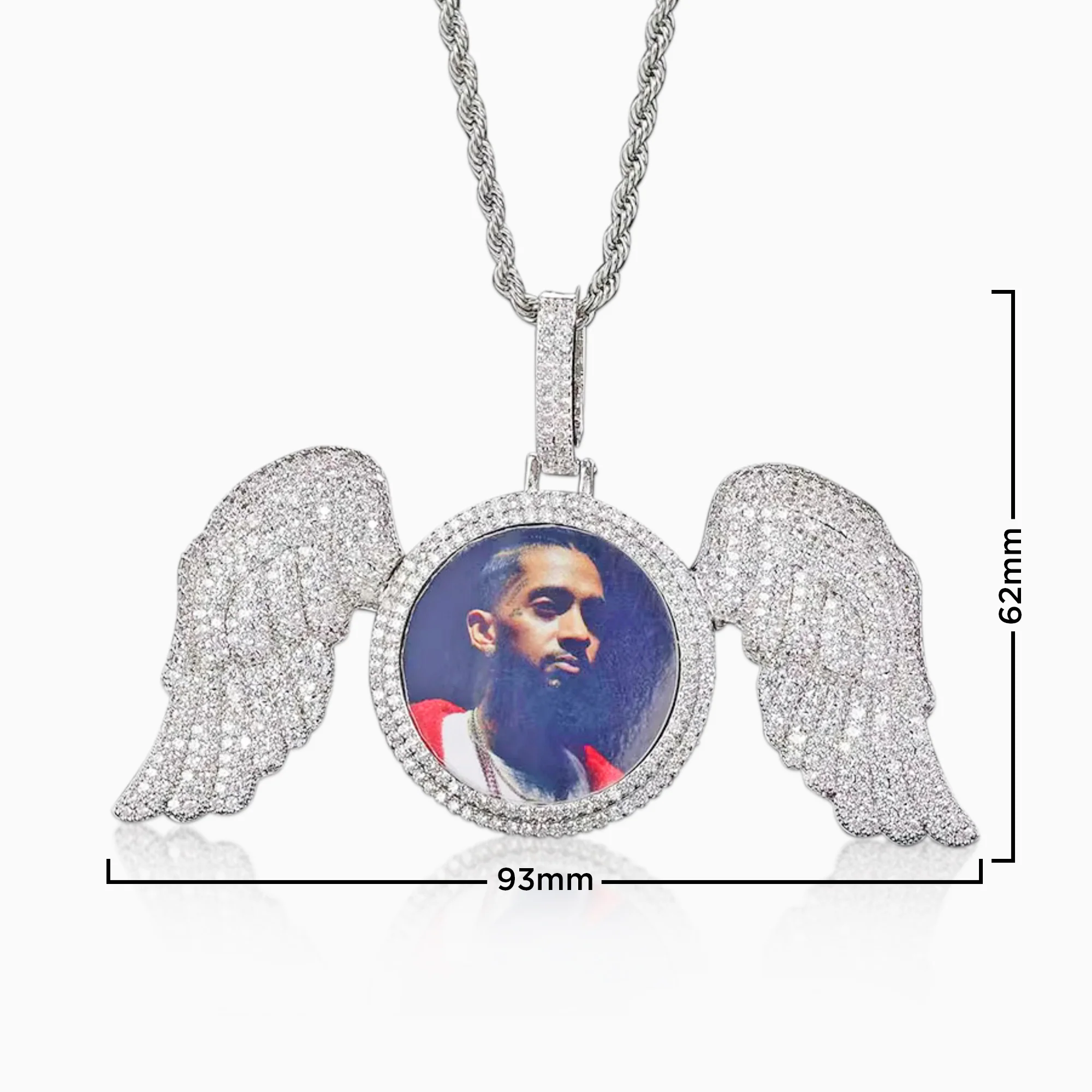 Colgante Personalizado Alas Grande - Image 3