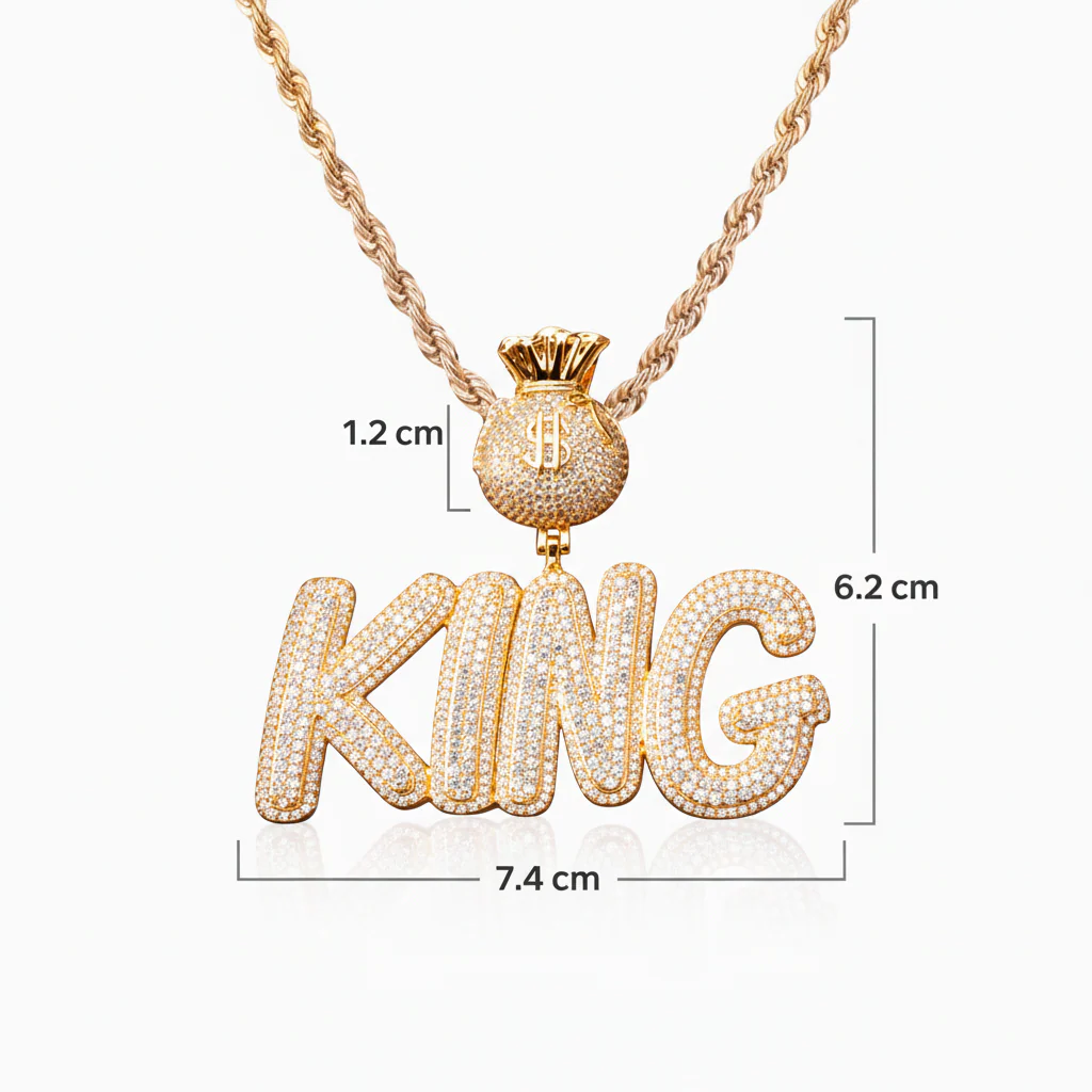 Colgante Personalizado King Money Oro - Image 3
