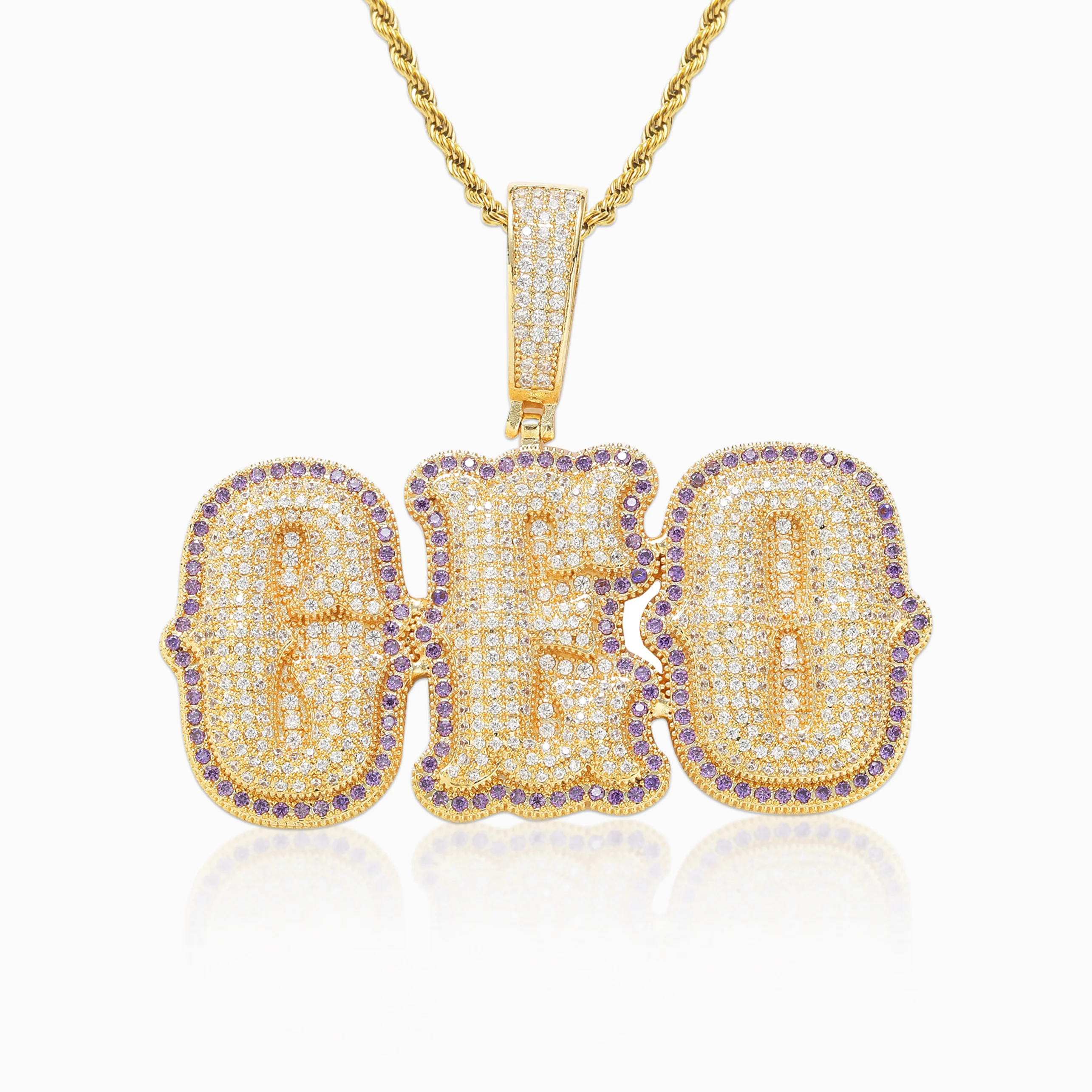 Colgante Personalizado West Max Oro