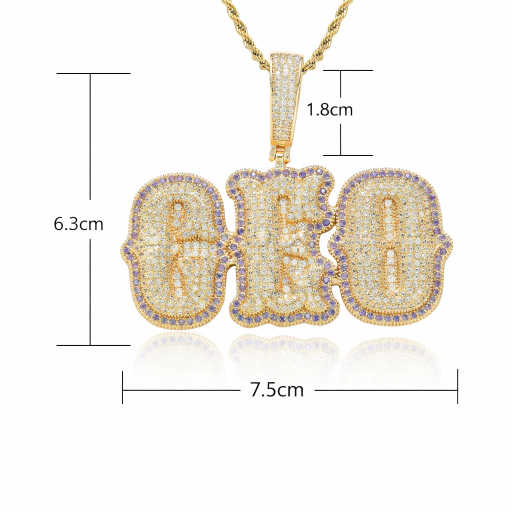 Colgante Personalizado West Max Oro - Image 2