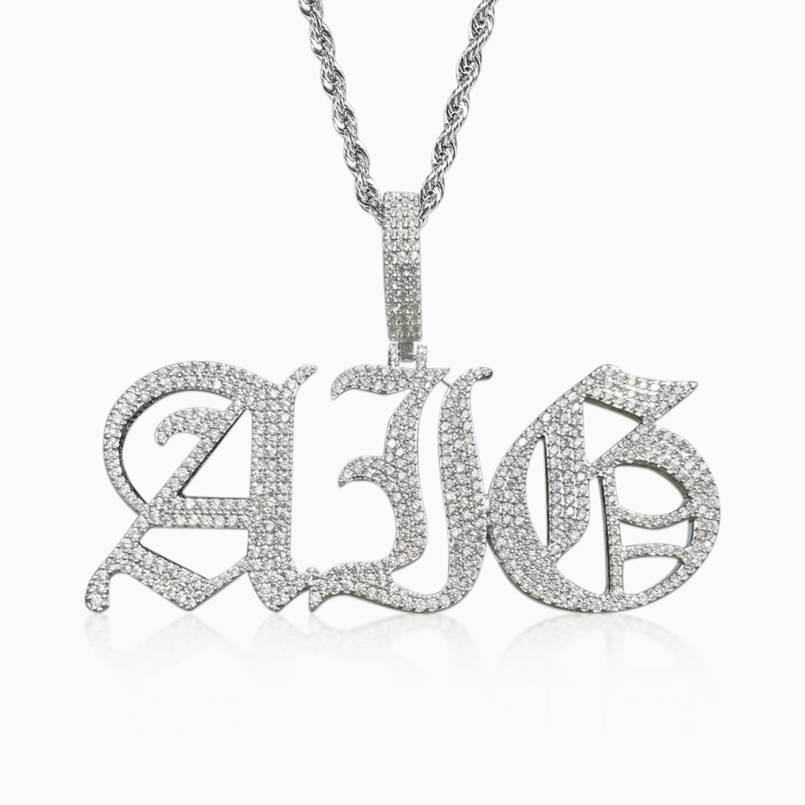 Colgante Personalizado Gótico Oro