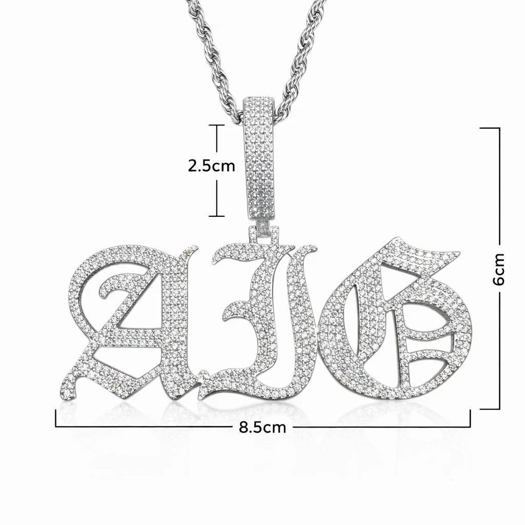 Colgante Personalizado Gótico Oro - Image 2