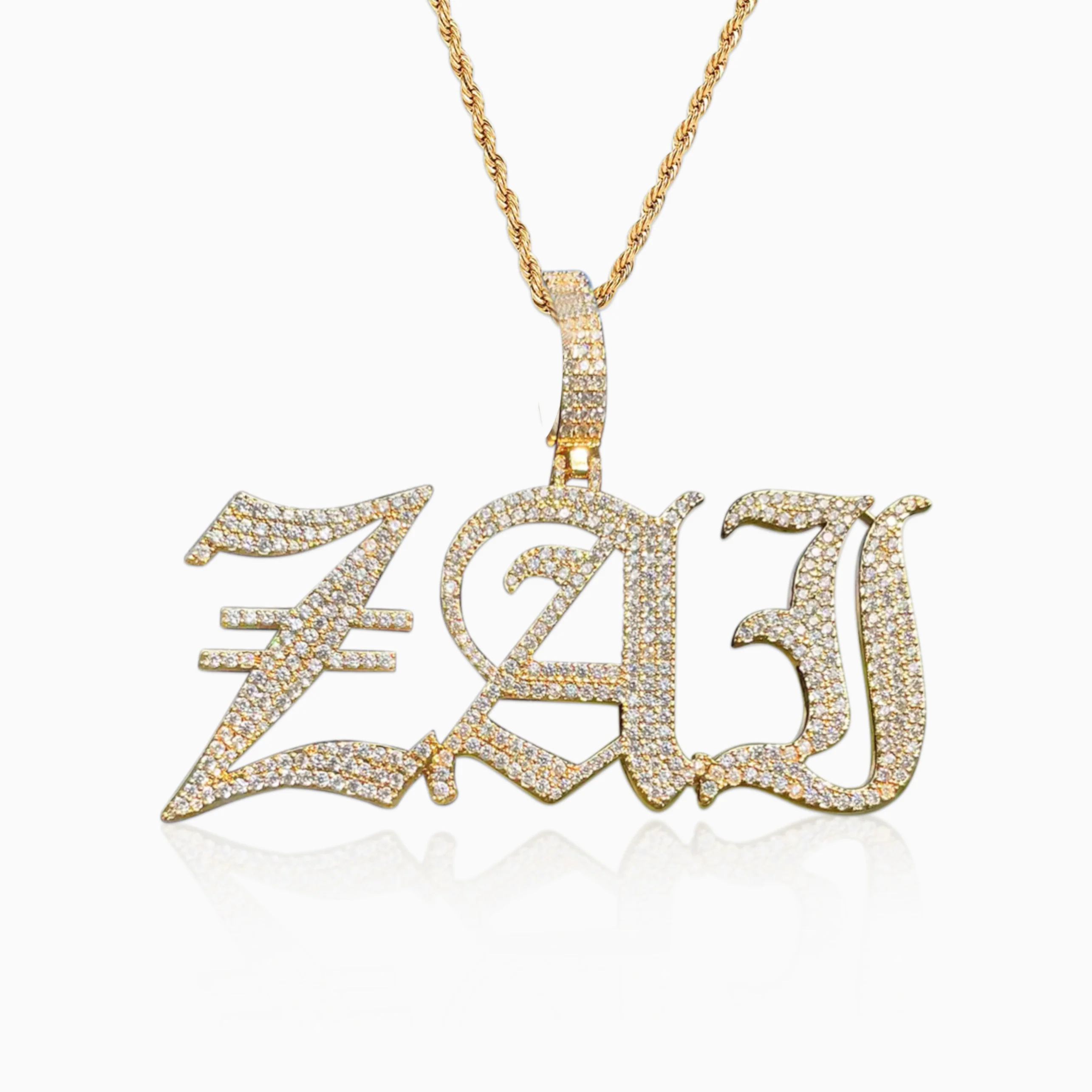 Colgante Personalizado Gótico Oro - Image 4