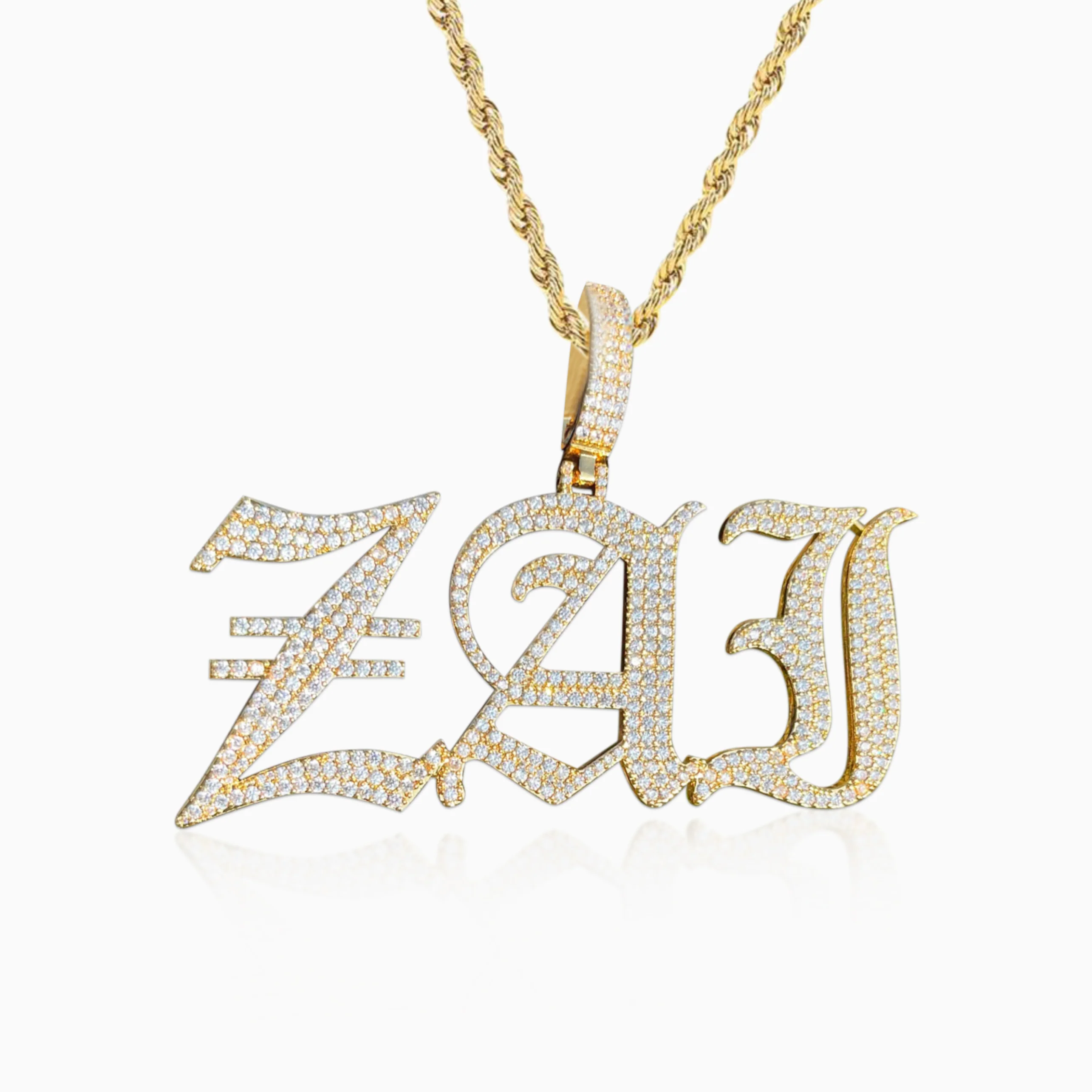 Colgante Personalizado Gótico Oro - Image 5