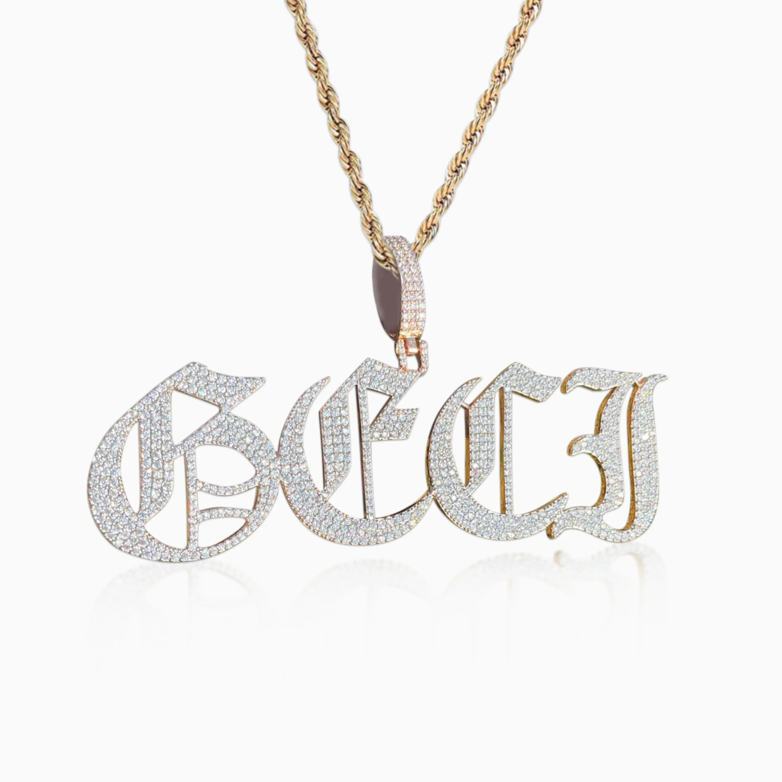 Colgante Personalizado Gótico Oro - Image 6
