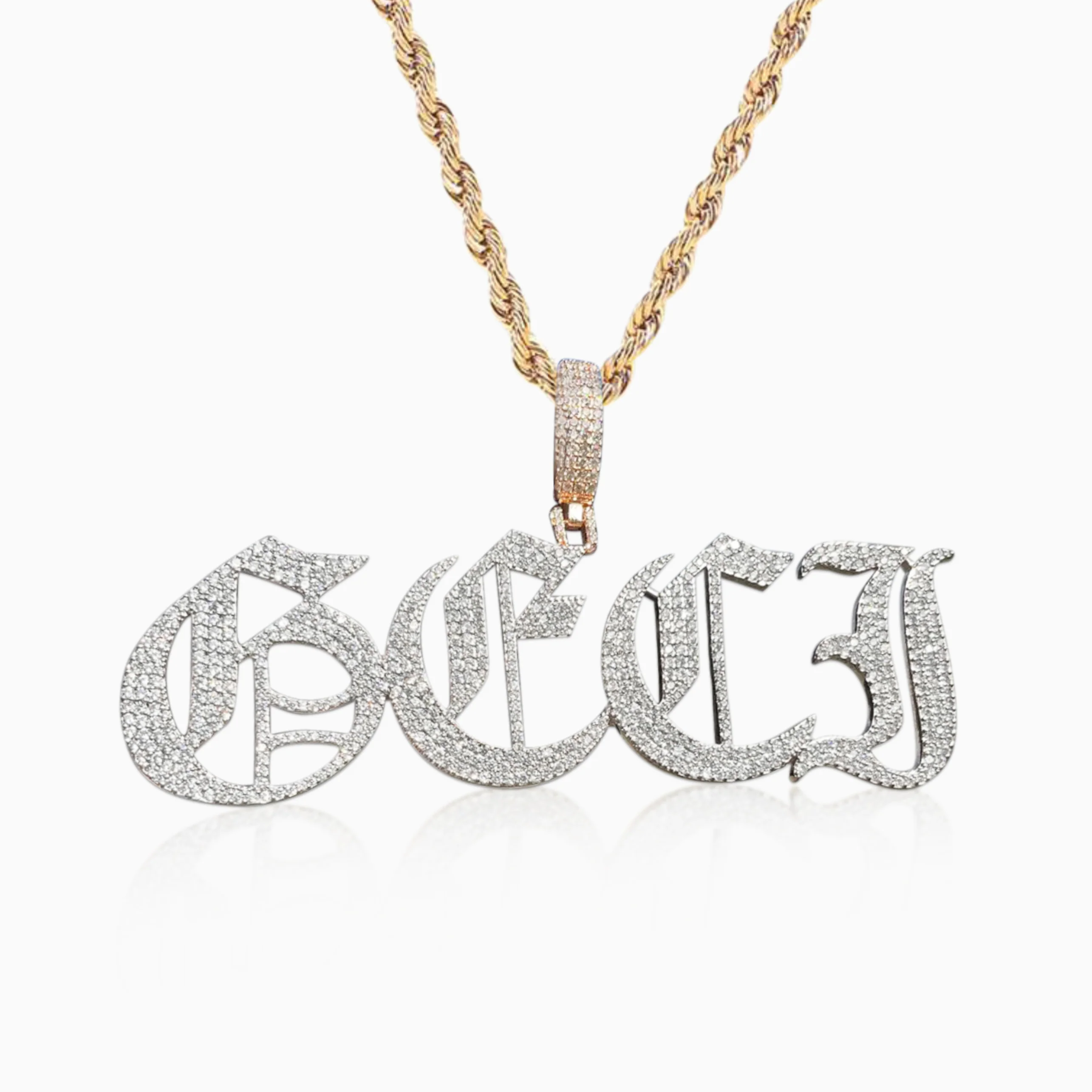 Colgante Personalizado Gótico Oro - Image 7