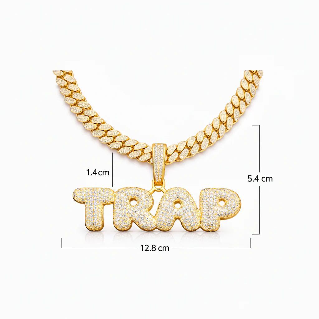 Colgante Personalizado Bubble Oro - Image 3