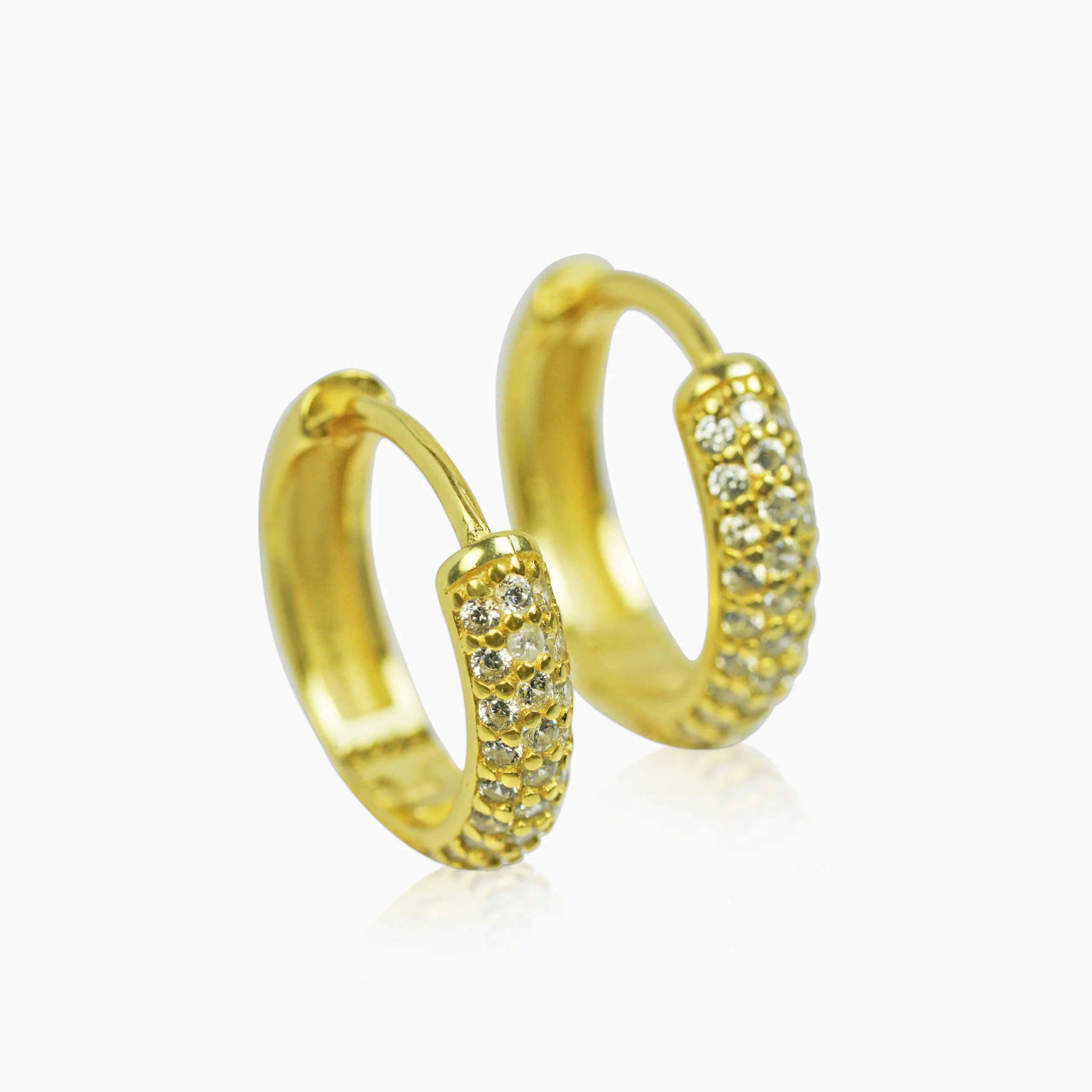 Pendientes Aros Ice Oro 18K