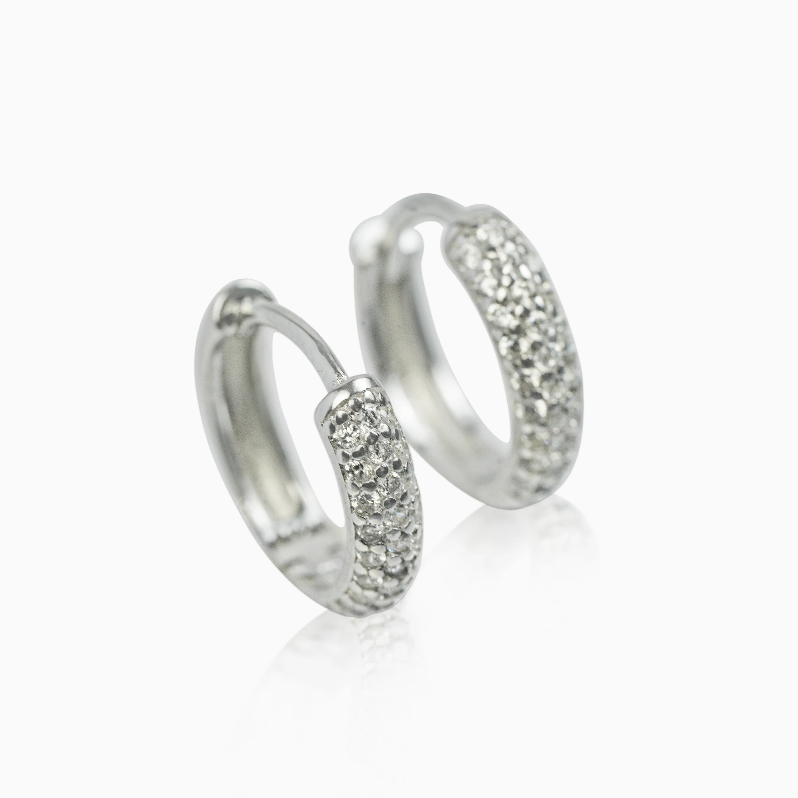 Pendientes Aros Ice Plata 925