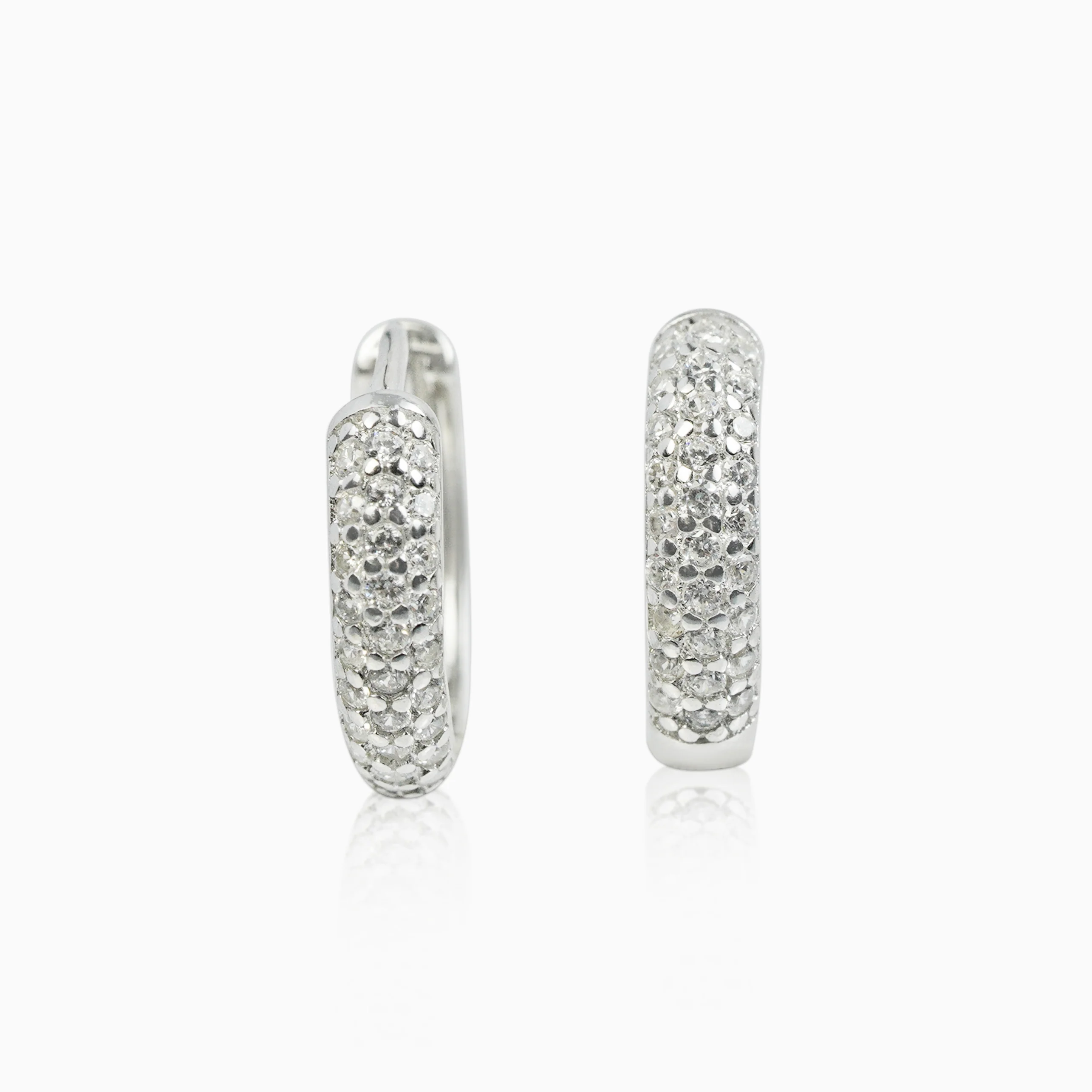 Pendientes Aros Ice Plata 925 - Image 4