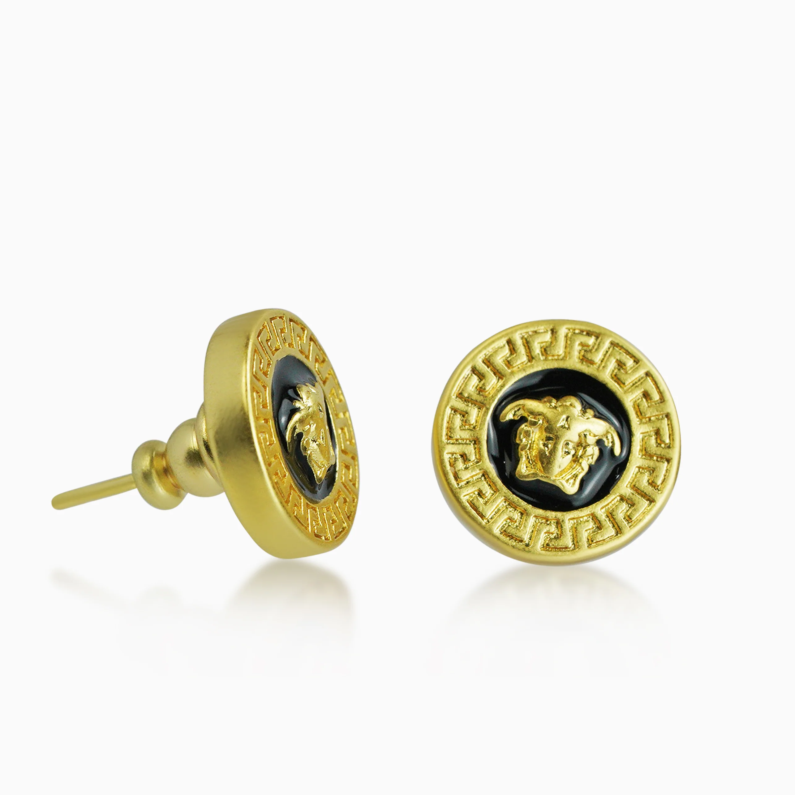 Pendientes Medusa Blackgold Oro 18K - Image 4