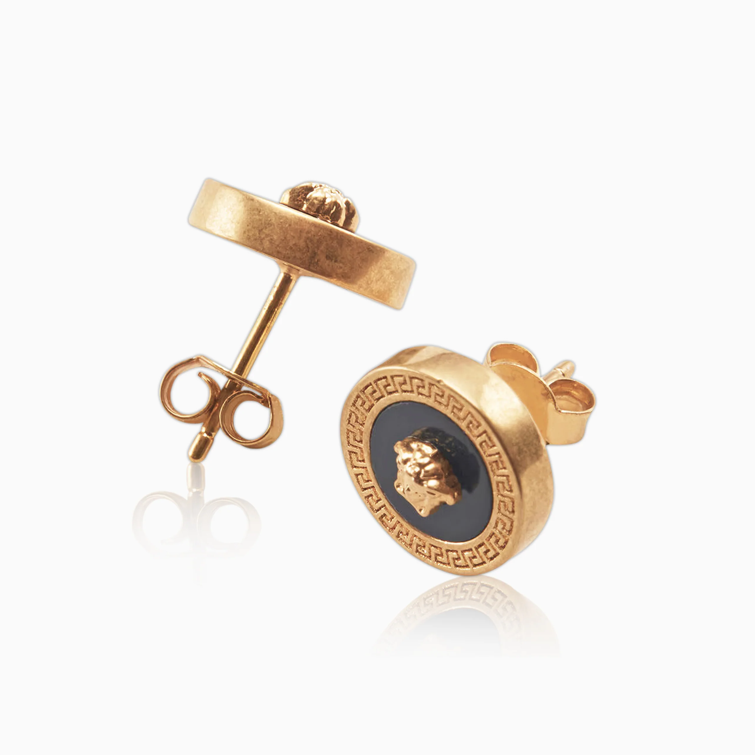Pendientes Medusa Blackgold Oro 18K - Image 5
