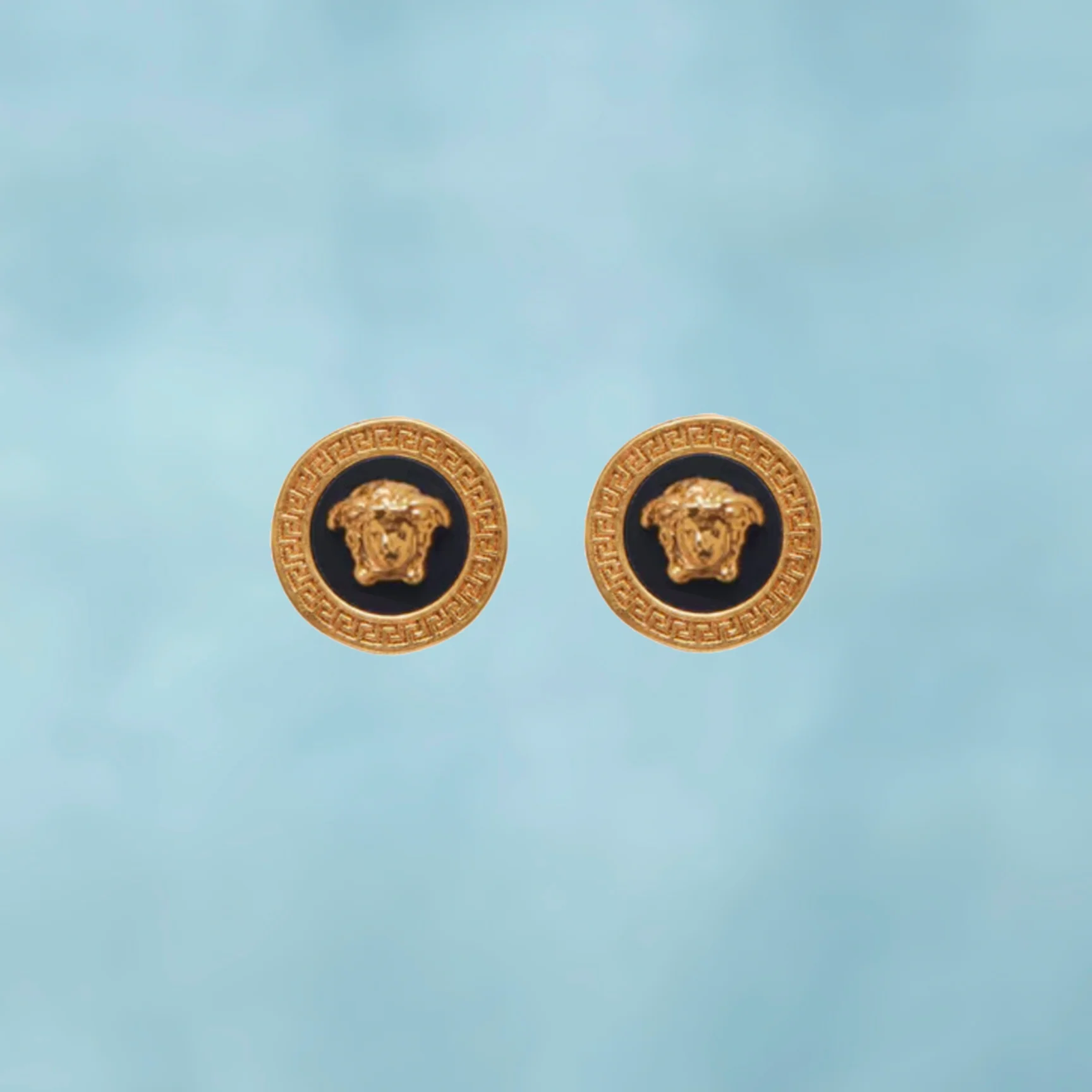 Pendientes Medusa Blackgold Oro 18K - Image 6