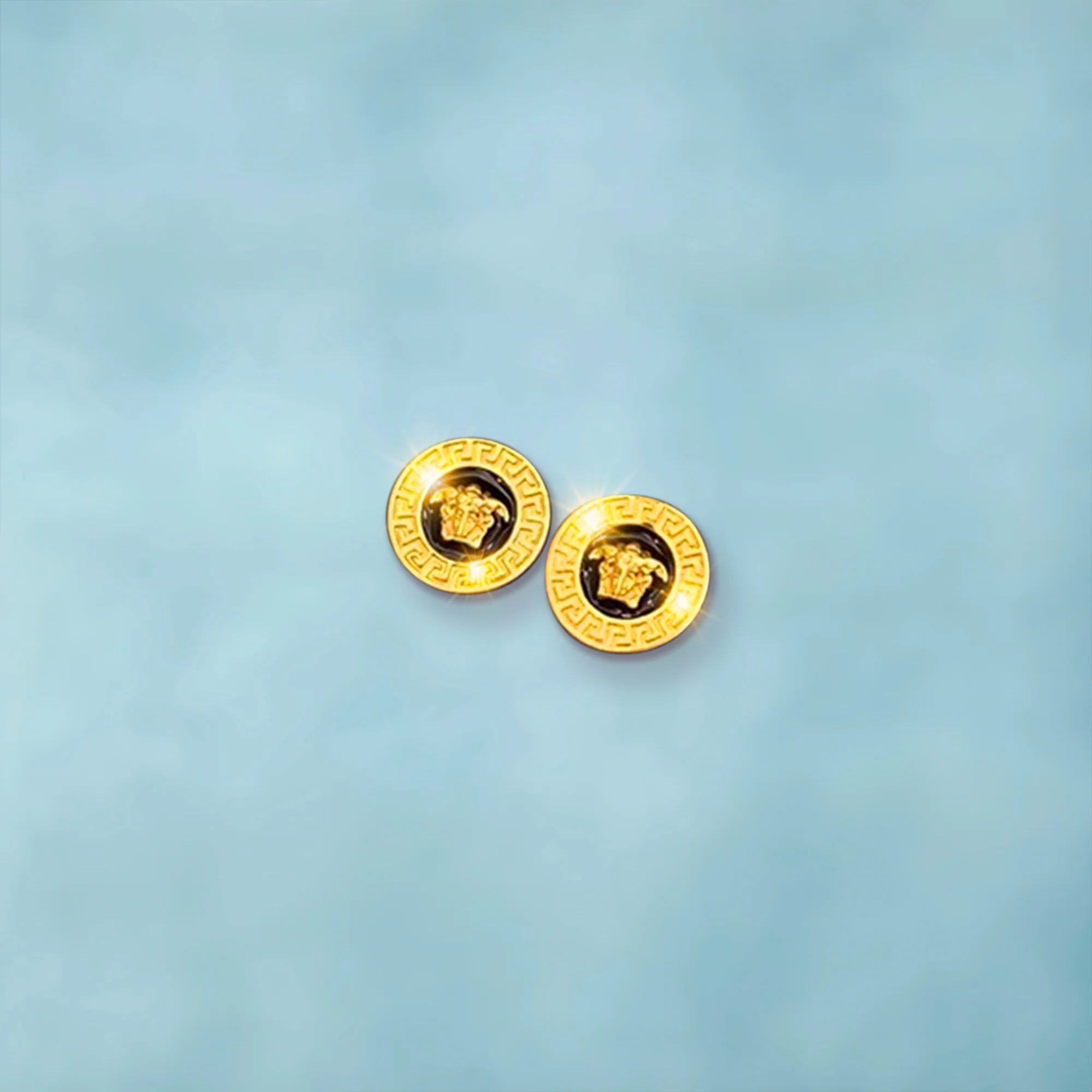 Pendientes Medusa Blackgold Oro 18K - Image 7