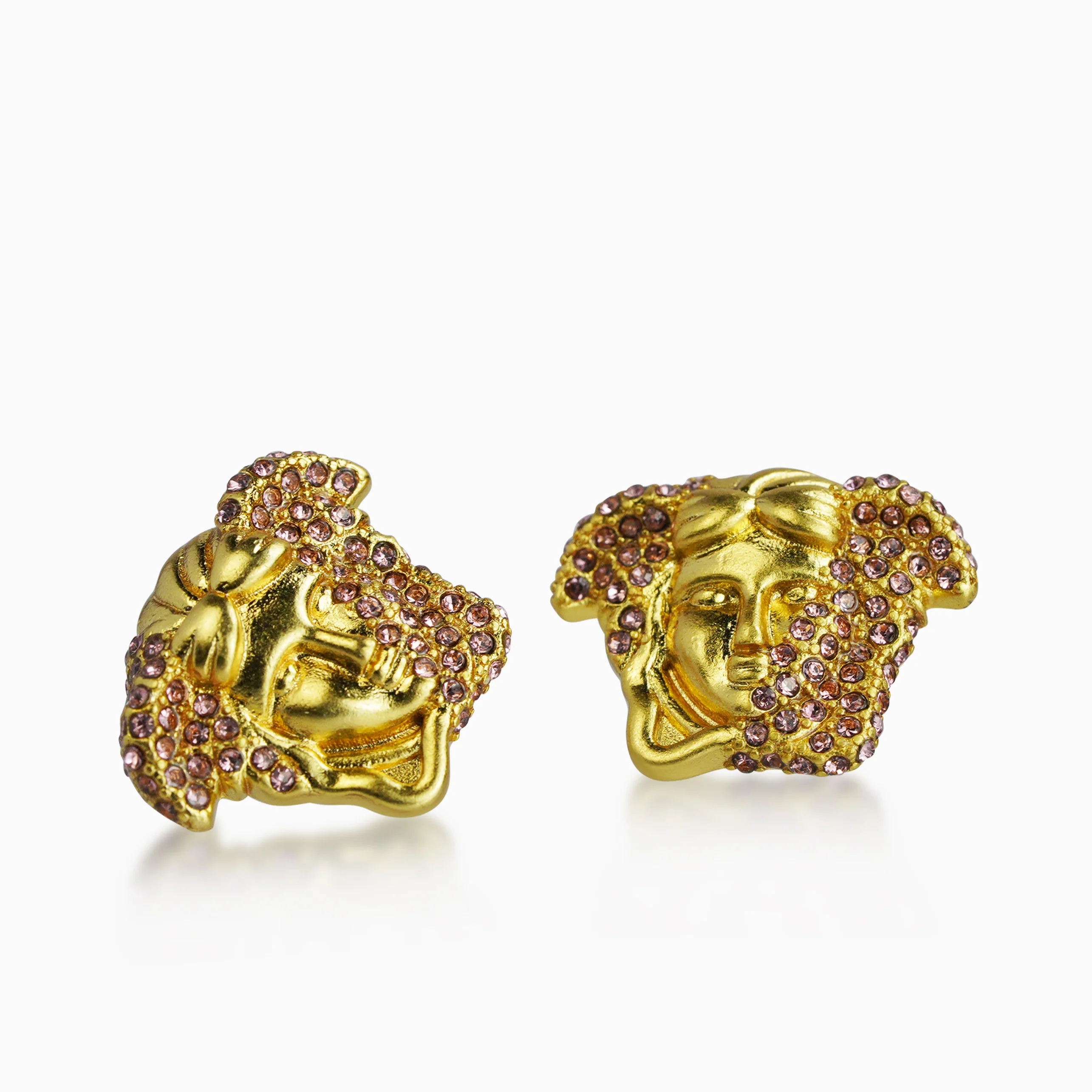 Pendientes Medusa Pearls Oro 18K - Image 5
