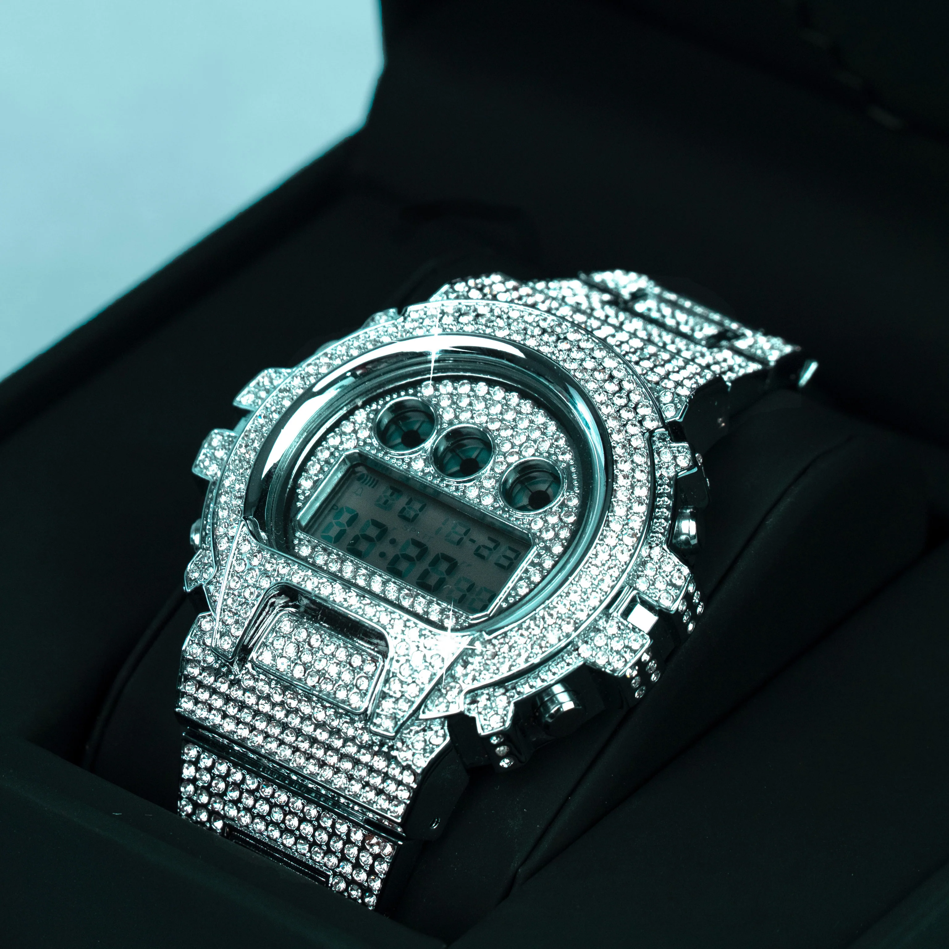 Reloj Ice Digital Oro Blanco - Image 6
