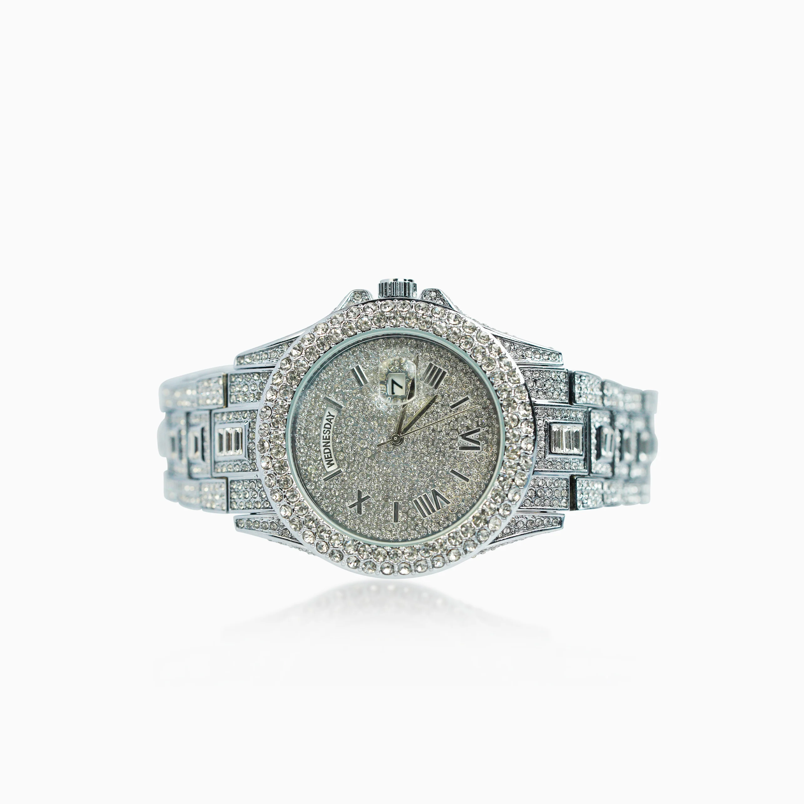Reloj Iced Frozen Oro Blanco - Image 4