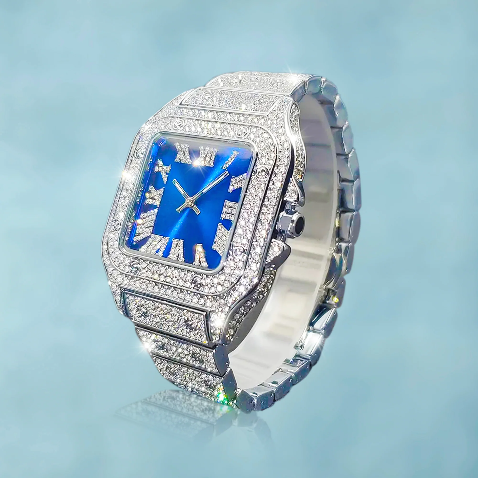 Reloj Santoz Blue Oro Blanco - Image 3